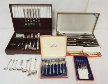 ASSORTED SILVER PLATE FLATWARE