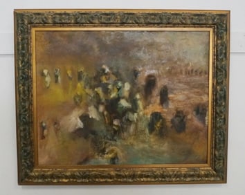 ARTIST SIGNED OIL ON CANVAS ABSTRACT