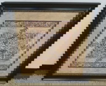 FRAMED AND MATTED PRINT