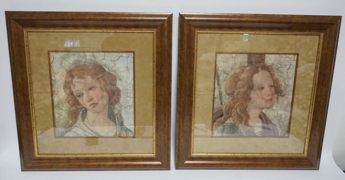 CLASSICAL IMAGES: PAIR OF FRAMED AND MATTED CLASSICAL IMAGES, EACH APPROXIMATELY 22 IN X 23 IN OVERALL
