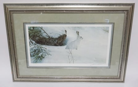 ROBERT BATEMAN RABBIT IN SNOW