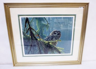 ROBERT BATEMAN MOSSY BRANCHES SPOTTED OWL