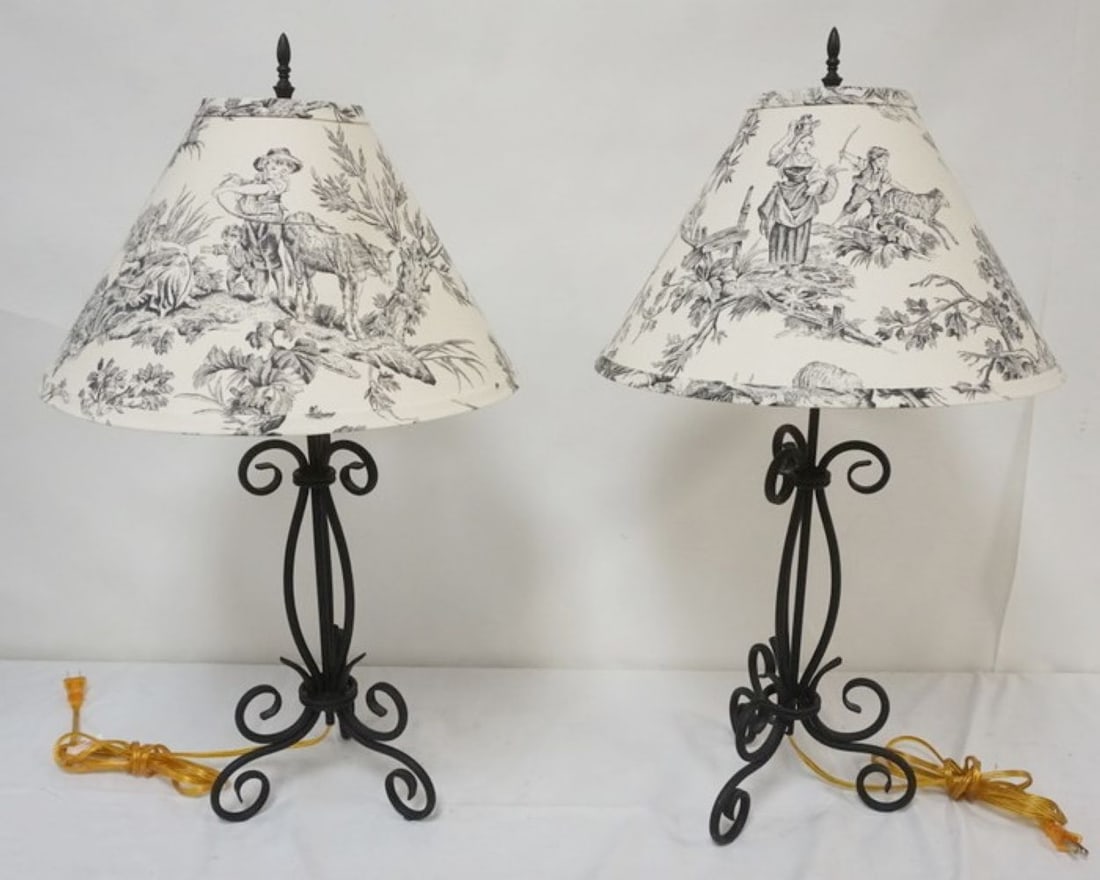 WROUGHT METAL BASED TABLE LAMPS (1 of 2)