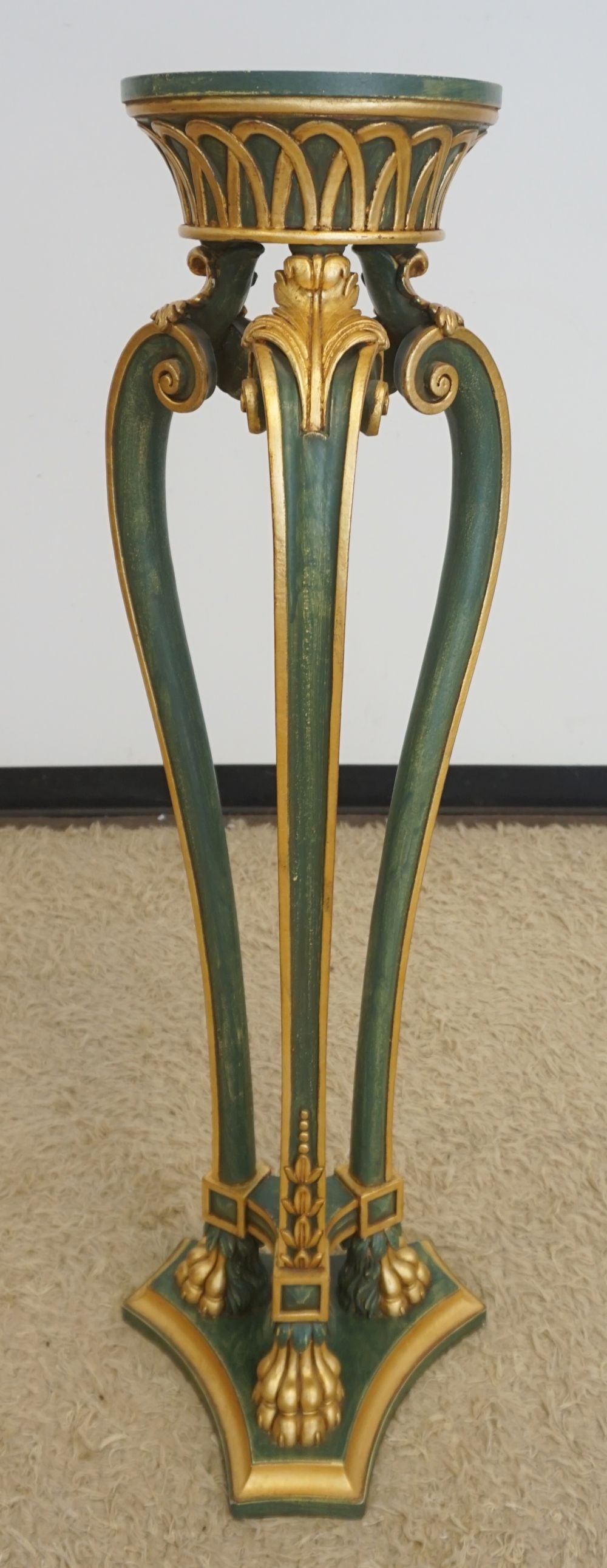 ITALIAN PAINT DECORATED PEDESTAL (1 of 8)