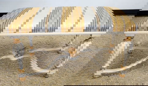 ITALIAN DECORATIVE CRAFTS HANDMADE BENCH