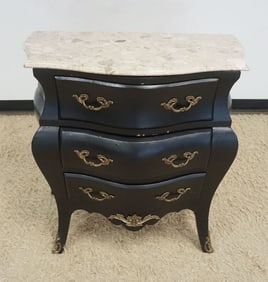 MARBLE TOP BOMBE STYLE CHEST