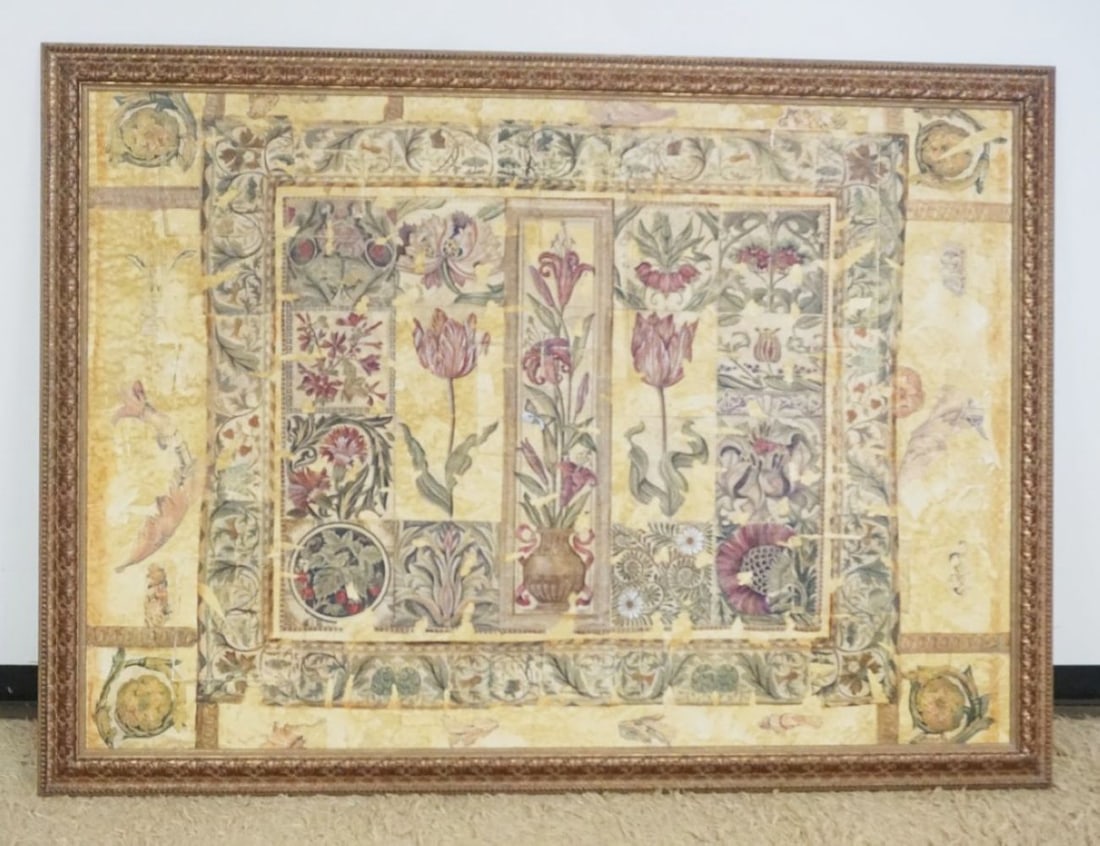 TAPESTRY LIKE ARTWORK ON CANVAS (1 of 2)