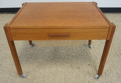 DANISH MODERN TEAK SEWING STAND