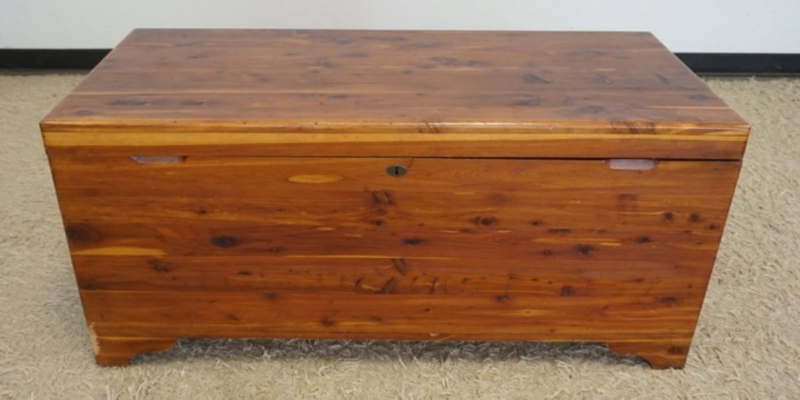 F.W. WINT CEDAR CHEST: F.W. WINT CEDAR CHEST APPROXIMATELY 48 IN X 21 IN X 23 IN H