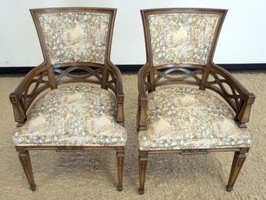 UPHOLSTERED ARM CHAIRS