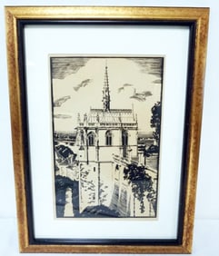 PRINT OF CATHEDRAL