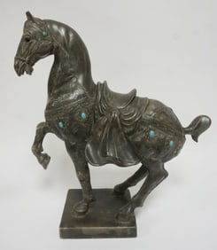 CONTEMPORARY POTTERY HORSE