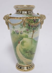 HAND PAINTED NIPPON VASE