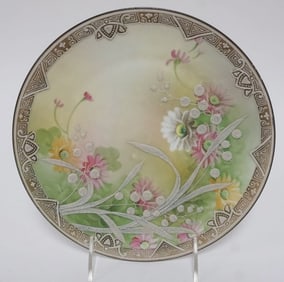 HAND PAINTED NIPPON MORIAGE PLATE