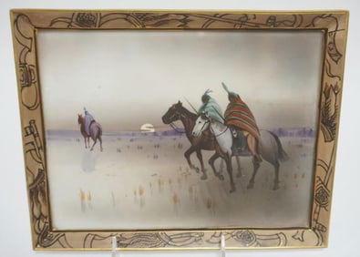 HAND PAINTED NIPPON RECTANGULAR PLAQUE