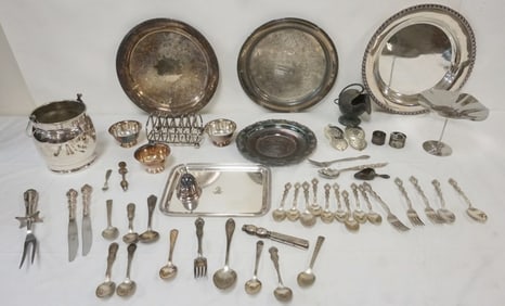 ASSORTED SILVER PLATE ITEMS