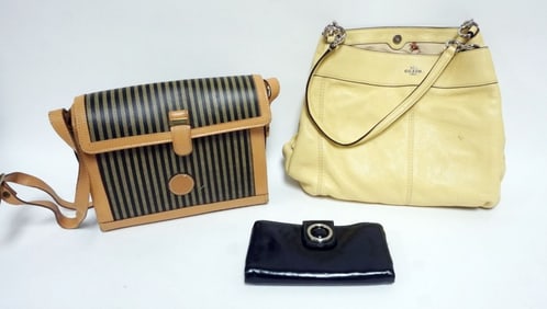 COACH PURSE AND FENDI  PURSE AND WALLET