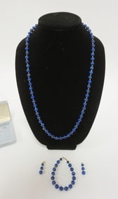 14K BEADED NECKLACE SET