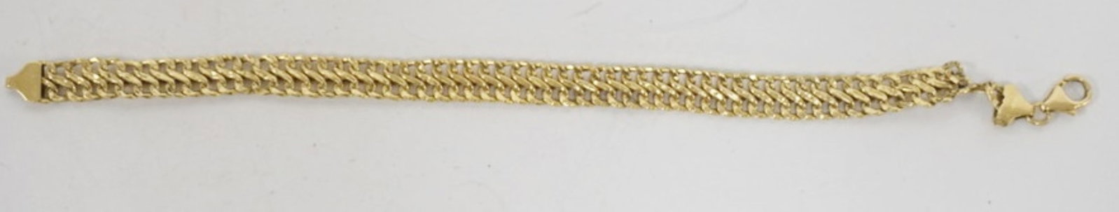 18K GOLD BRACELET: 18K GOLD BRACELET AS FOUND, 3.72 DWT