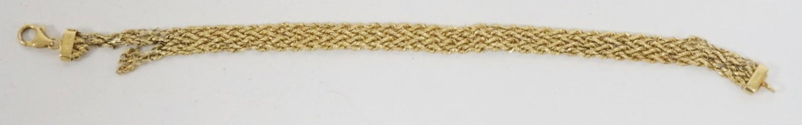 18K GOLD BRACELET: 18K GOLD BRACELET AS FOUND, 4.27 DWT