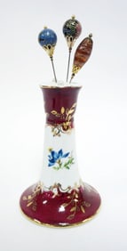 KPM PORCELAIN HAT PIN HOLDER