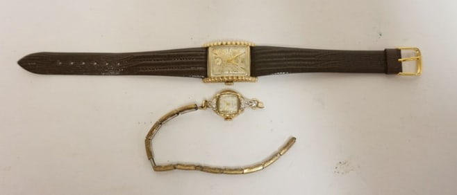 VINTAGE BULOVA LADIES & MENS WATCHES