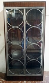 ETHAN ALLEN MODERN STYLE CRYSTAL CABINET