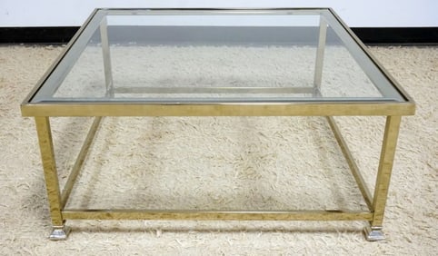 BRASS COCKTAIL TABLE