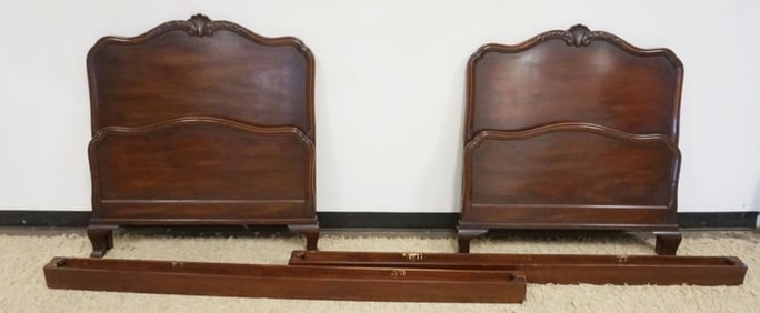 KINDEL MAHOGANY SINGLE BEDS