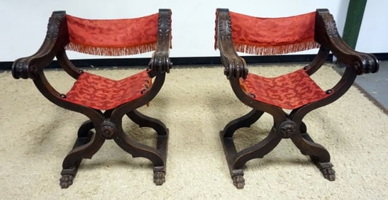 RENAISANCE SAVONAROLA STYLE CHAIRS