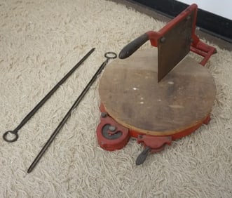 VINTAGE CHEESE CUTTER & SAMPLING RODS