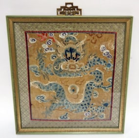 FRAMED ASIAN EMBROIDERY