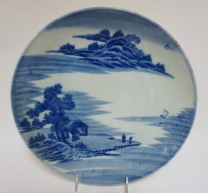 JAPANESE BLUE & WHITE PORCELAIN CHARGER