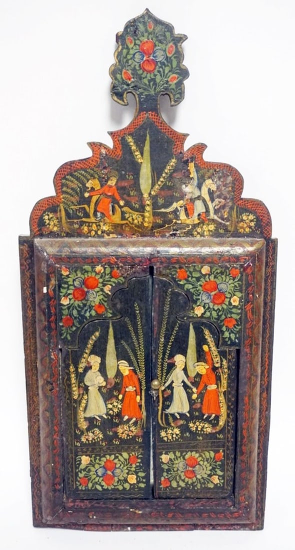 PERSIAN HAND PAINTED MIRROR (1 of 7)