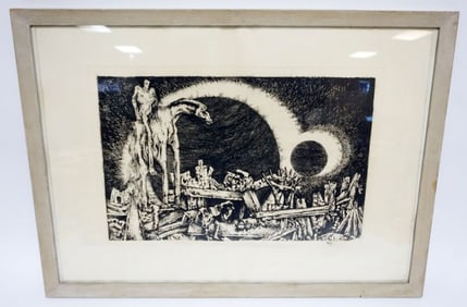PETER GRAU FRAMED ENGRAVING