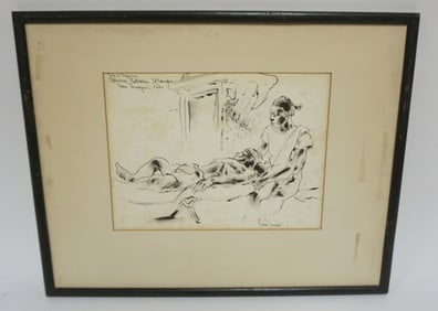 ARTIST SIGNED INK DRAWING