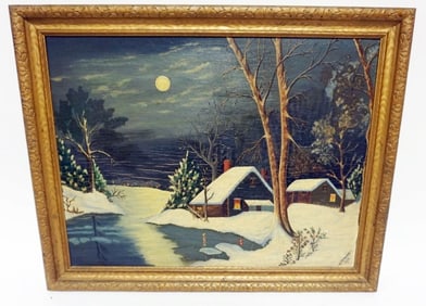 H.S. CRONK OIL PAINTING