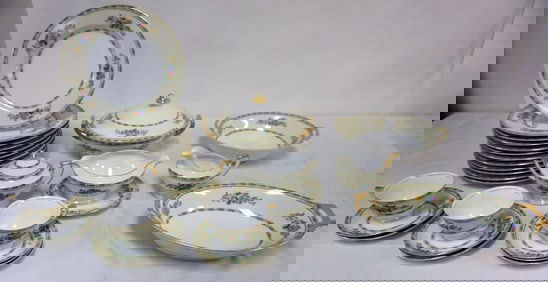 GROUP OF MEITO CHINA GRAFTON HAND PAINTED