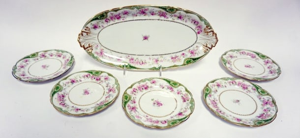 HAVILAND LIMOGES DESSERT SET