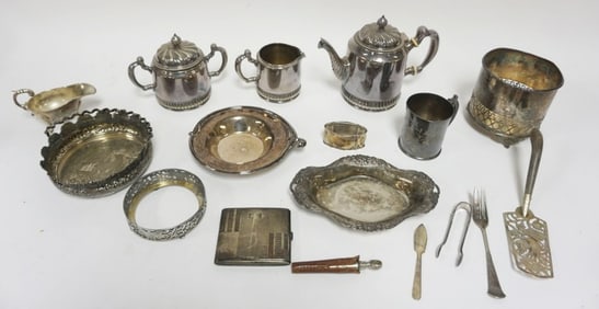ASSORTED SILVER PLATE