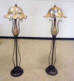 CONTEMPORARY ART GLASS FLOOR LAMPS