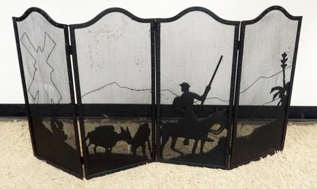 IRON AND METAL FIRE SCREEN (1 of 3)