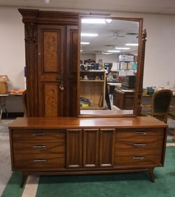 MCM WALNUT 9 DRAWER CHEST