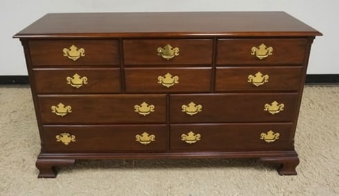 STATTON CHERRY 10 DRAWER LOW CHEST