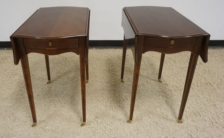 BAKER MAHOGANY CHARLESTON PEMBROKE TABLES