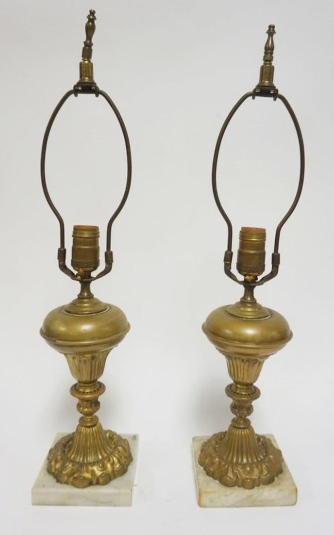 EMBOSSED BRASS LAMPS (1 of 3)