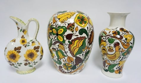 ASSORTED UKRAINIAN ART POTTERY