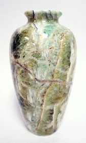 GREEN MARBLE VASE