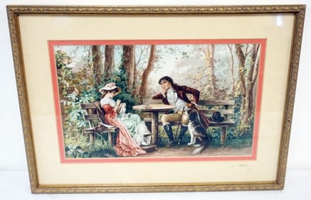 FRAMED AND MATTED PRINT