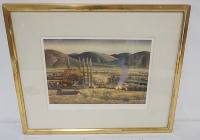 FRAMED AND MATTED PRINT